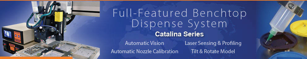 full-featured benchtop fluid dispense system Catalina Series tabletop robot