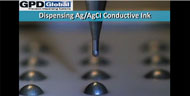 Dispensing Silver Ink Dots with PCD Volumetric Pump